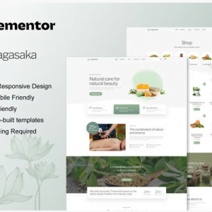 Bagasaka - Ayurveda Treatment & WooCommerce Store Elementor Pro Template Kit