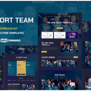 Triple-A - eSport Team Gaming WooCommerce Elementor Template Kit