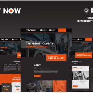 Tow Now - Towing Services Elementor Template Kit