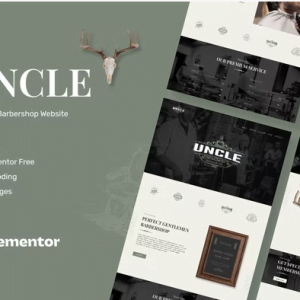 Uncle - Barbershop Elementor Template Kit