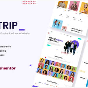 Strip - Content Creator & Influencer Elementor Template Kit