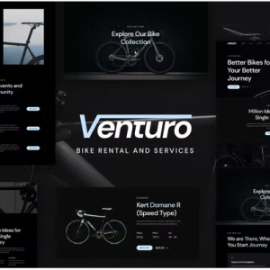 Venturo - Bike Rental and Services Elementor Template Kit
