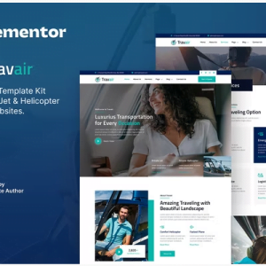 Travair - Private Jet & Helicopter Charter Elementor Template Kit
