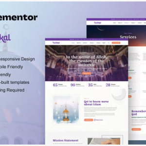 Tawakal - Mosque & Islamic Center Elementor Template Kit