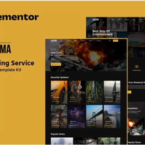 Streama - Streaming Service Elementor Template Kit