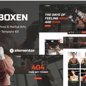 Boxen - Boxing School & Martial Arts Elementor Template Kit