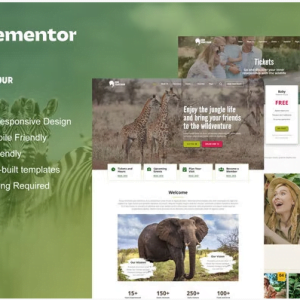 Zooventour - Safari & Zoo Elementor Pro Template Kit