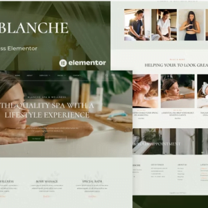 Blanche - Spa & Wellness Elementor Template Kit