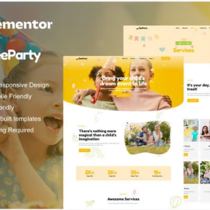 BeeParty - Kids Party Planner Elementor Template Kit