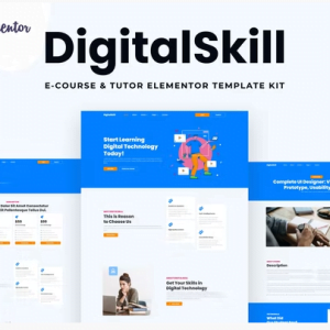 DigitalSkill - E-course & Online Tutorials Elementor Pro Template Kit