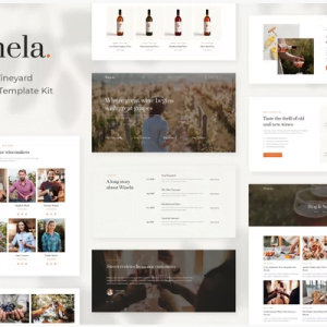 Winela - Wine and Vineyard Elementor Template Kit