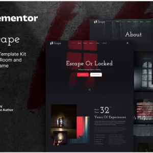 Scape – Real-Life Escape Room Game Elementor Template Kit