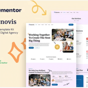 Zenovis – Creative Digital Agency Elementor Template Kit