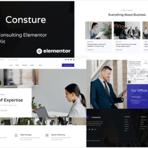 Consture - Business Consulting Elementor Template Kit