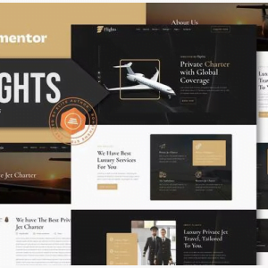 Flights - Private Jets Elementor Template Kit