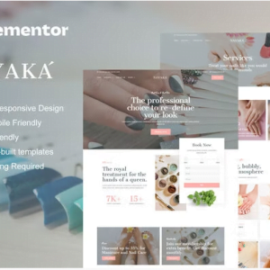 Nayaka - Nail Salon & Beauty Care Elementor Template Kit
