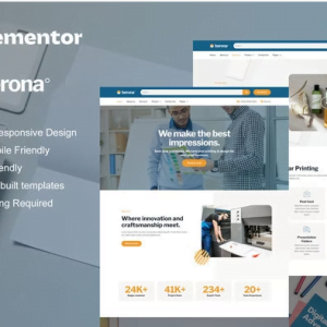 Berona - Printing & Design Service Elementor Template Kit