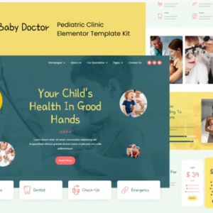 Baby Doctor - Pediatric Clinic Elementor Template Kit
