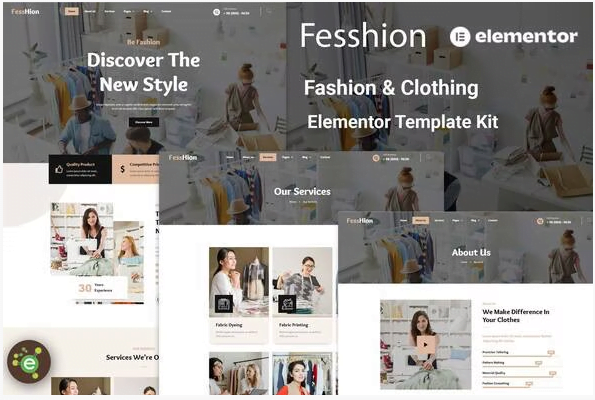 Fesshion - Fashion & Clothing Elementor Template Kit