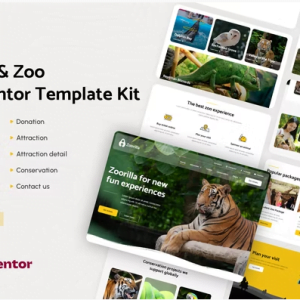 Zoorilla | Safari & Zoo Elementor Template Kit