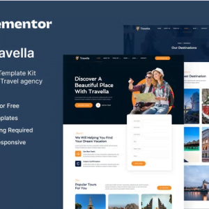Travella – Tours & Travel Agency Elementor Template Kit