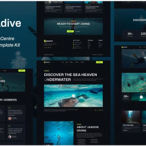 Seadive - Scuba Diving Centre Elementor Template Kit