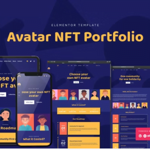 Avatar - NFT Portfolio Elementor Template Kit