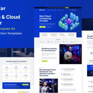 Stellar - Hosting & Cloud Provider WordPress Elementor Template Kit
