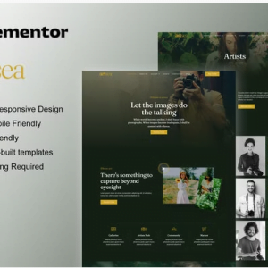 Artsea - Photography & Art Gallery Elementor Template Kit