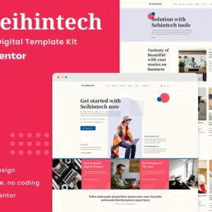 Seihintech - Digital Product Elementor Template Kit