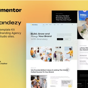 Brandezy – Branding Agency & Creative Studio Elementor Template Kit