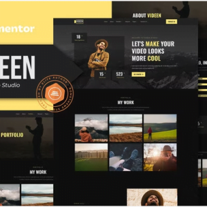 Videen - Video Editor Studio Elementor Template Kit
