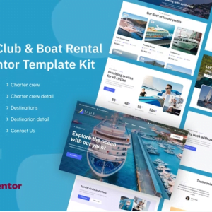 Saile | Yacht Club & Boat Rental Elementor Template Kit