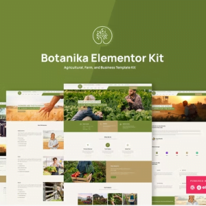 Botanika Agricultural Farm & Business Elementor Template Kit