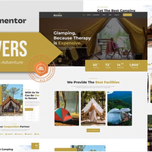 Rovers - Glamour Camping & Adventure Elementor Template Kit