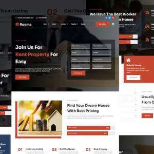 Rooma - Real Estate & House Developer Elementor Template Kit