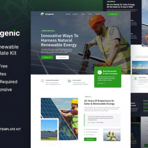 Syngenic - Solar & Renewable Energy Elementor Template Kit