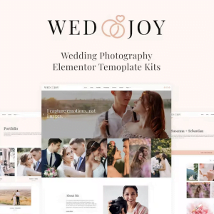 Wedjoy - Wedding Photography Elementor Template Kit