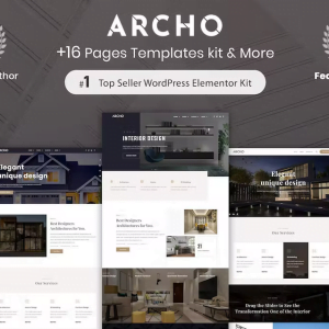 Archo - Architecture & Interior Elementor Template Kit