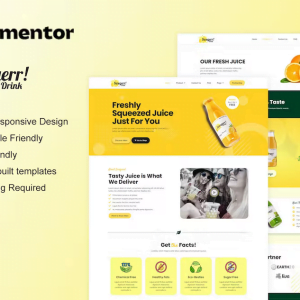 Swegerr - Juice & Fresh Drink Elementor Template Kit