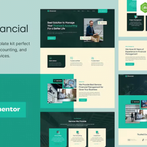 Zinancial – Finance & Accounting Services Elementor Template Kit