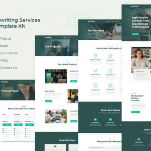 Artion | Content Copywriting Services Elementor Template Kit