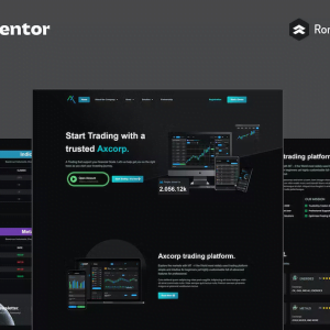 Axcorp - Trading & Investment Company Elementor Pro Full Site Template Kit