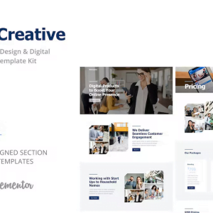 WeCreative - Digital Agency Elementor Template Kit