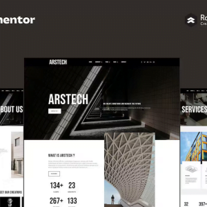 Arstech - Architecture Elementor Pro Full Site Template Kit
