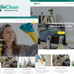 SuClean - Cleaning Services Elementor Template Kit