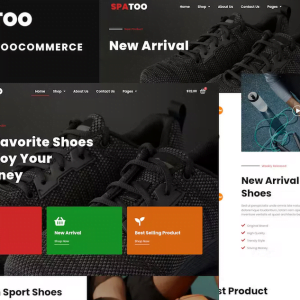 Spatoo - Modern Shoes eCommerce Elementor Template Kit