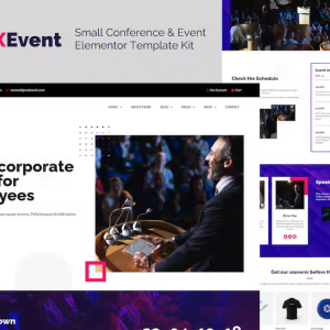XEvent - Small Conference & Event Elementor Template Kit