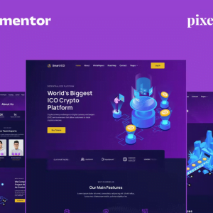 Smart ICO - Crypto Currency Elementor Pro Full Site Kit
