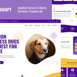 Adopt - Adoption Service & Charity Elementor Template Kit
